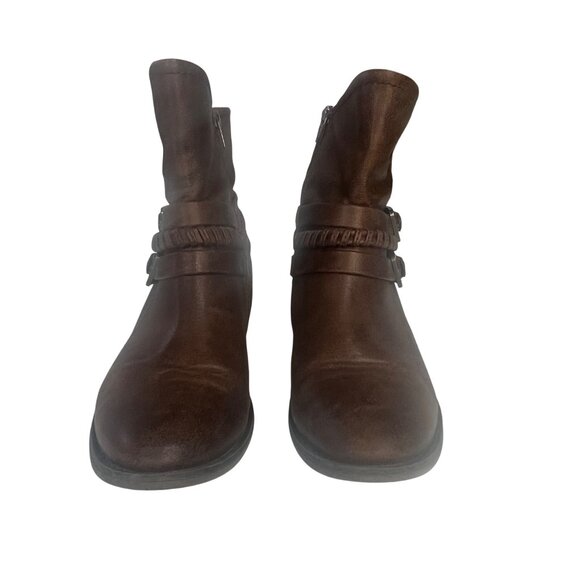 Baretraps Minay Boots Womens 9M Zipper Buckles Brown - Picture 3 of 11
